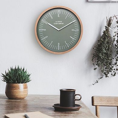 La Crosse Technology Ellwood 16" Quartz Analog Wall Clock