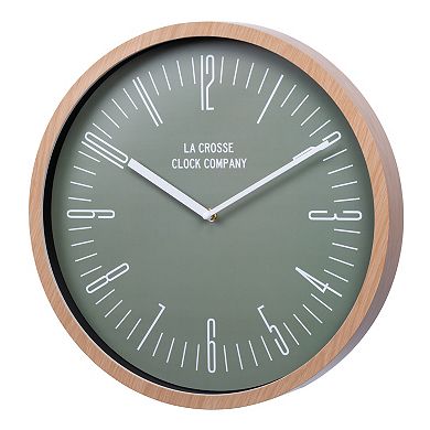 La Crosse Technology Ellwood 16" Quartz Analog Wall Clock