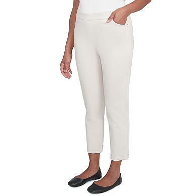 Women's Alfred Dunner Cuffed Ankle Ponte Pants