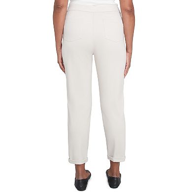Women's Alfred Dunner Cuffed Ankle Ponte Pants