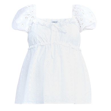 Maternity Motherhood® Short Sleeve Ruffle Top