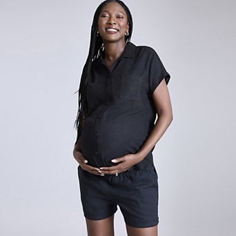 Maternity Motherhood® Short Sleeve Woven Shirt