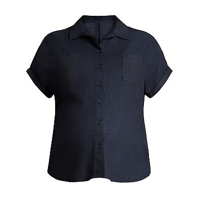 Maternity Motherhood® Short Sleeve Woven Shirt