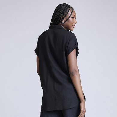 Maternity Motherhood® Short Sleeve Woven Shirt