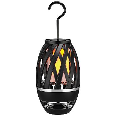 iLive TIKI Ultra IPX4 Water-Resistant LED Flame Bluetooth Speaker
