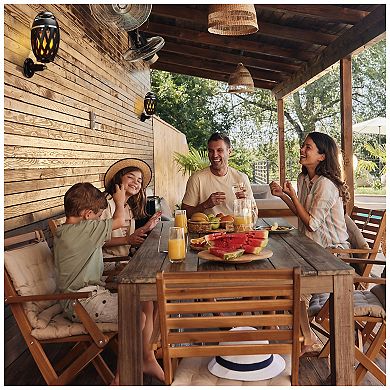 iLive TIKI Ultra IPX4 Water-Resistant LED Flame Bluetooth Speaker