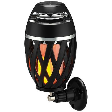 iLive TIKI Ultra IPX4 Water-Resistant LED Flame Bluetooth Speaker