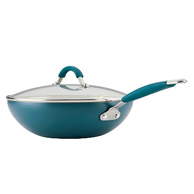 Rachael Ray Cucina 11-in. Ceramic Nonstick Stir Fry Pan with Lid