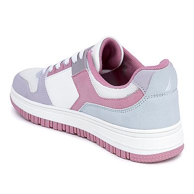 Nautica Pink Girls' Lace-Up Casual Sneakers