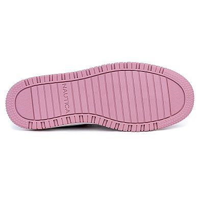 Nautica Pink Girls' Lace-Up Casual Sneakers