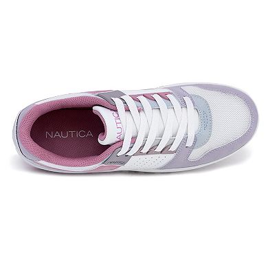Nautica Pink Girls' Lace-Up Casual Sneakers