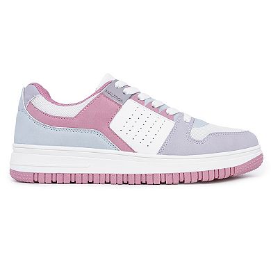 Nautica Pink Girls' Lace-Up Casual Sneakers