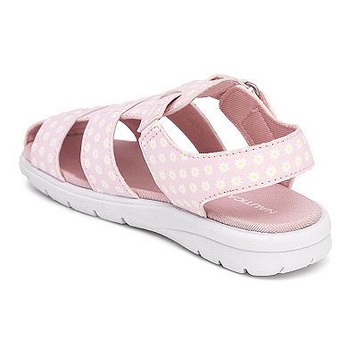 Nautica Pink Polka Dot Toddler Girls' Strappy Sandals