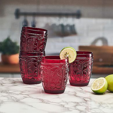 Fitz & Floyd Trestle 4-Piece Double Old Fashioned Glasses Set
