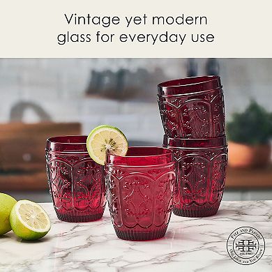 Fitz & Floyd Trestle 4-Piece Double Old Fashioned Glasses Set