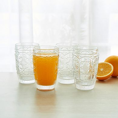 Fitz & Floyd Trestle 4-Piece 12-oz. Highball Glasses Set