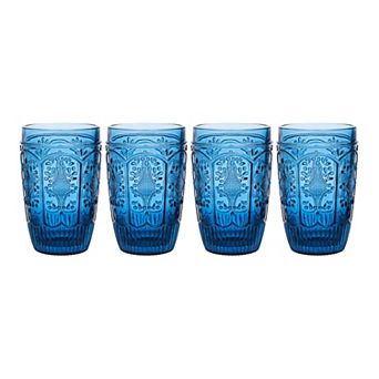 Fitz & Floyd Trestle 4 pc 12-oz. Highball Glasses Set