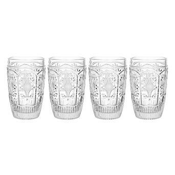 Fitz & Floyd Trestle 4 pc 12-oz. Highball Glasses Set