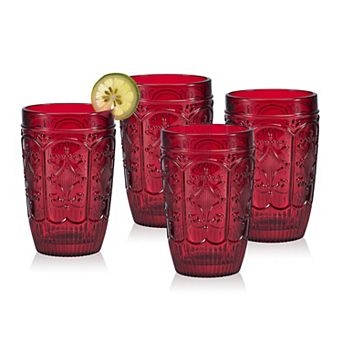 Fitz & Floyd Trestle 4 pc 12-oz. Highball Glasses Set