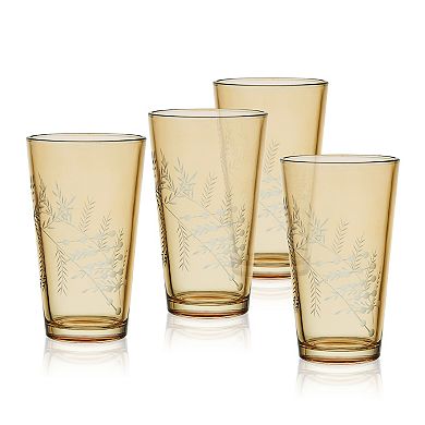 Fitz & Floyd Trestle 4-Piece 16-oz. Highball Glasses Set