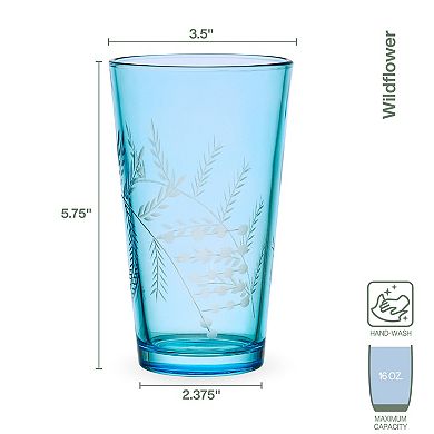 Fitz & Floyd Trestle 4-Piece 16-oz. Highball Glasses Set
