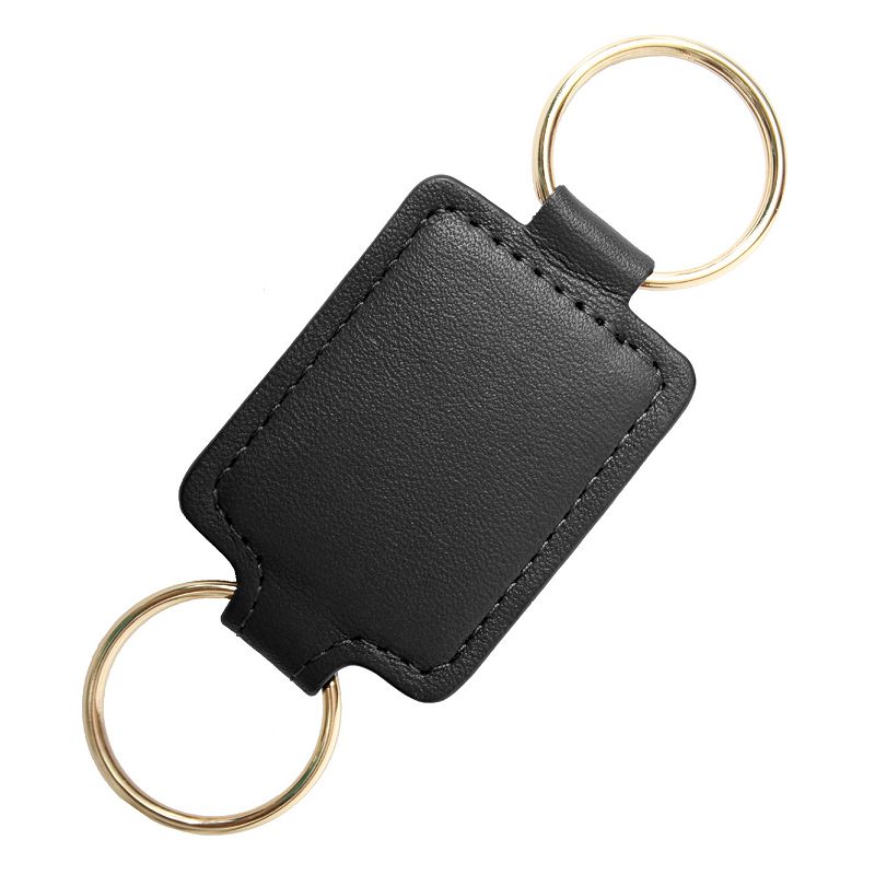 Royce Leather Valet Key Fob, Black