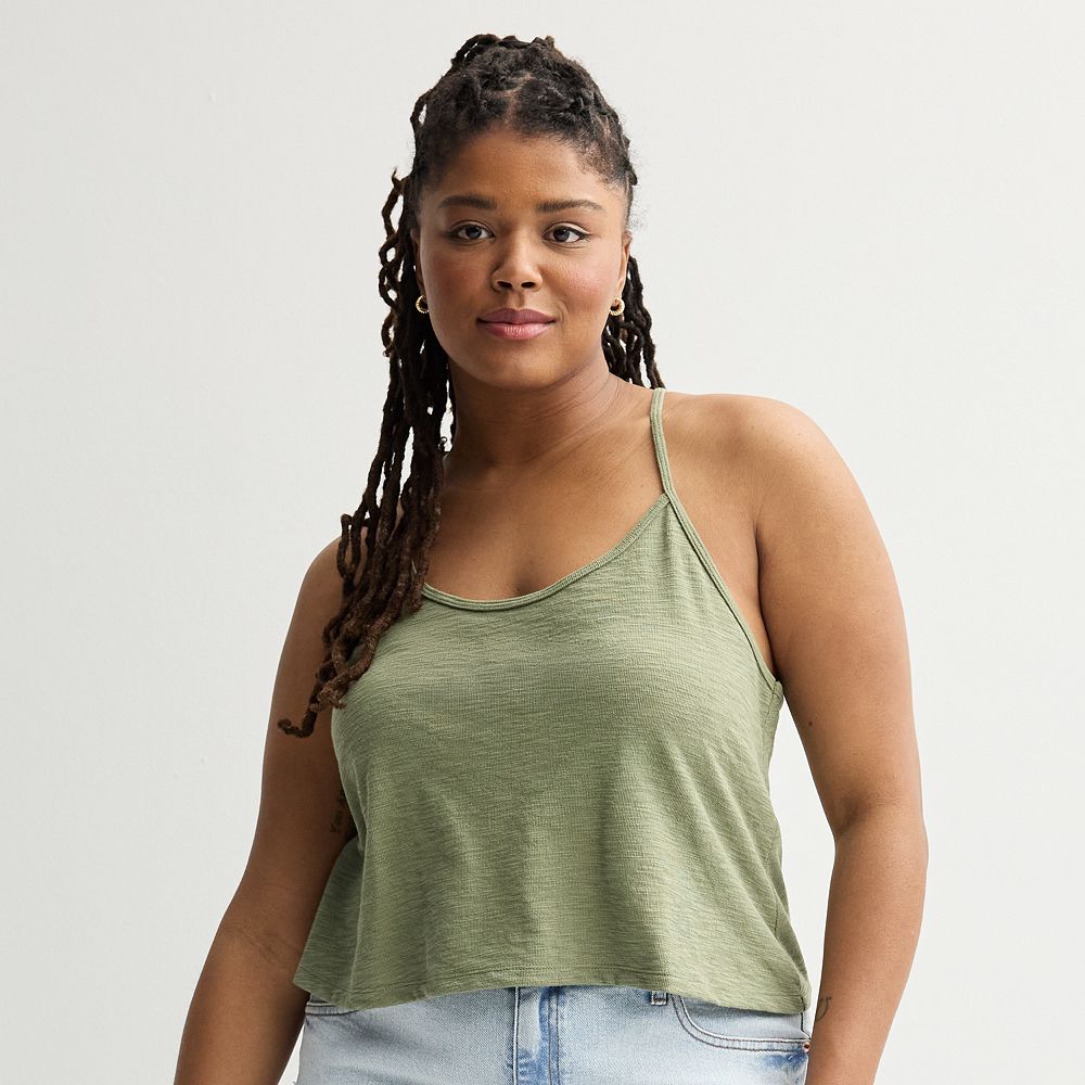 Junior Cotton Spandex Crop tank Large $30 main image 1