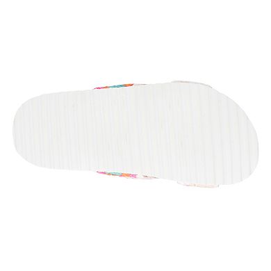 Olivia Miller Crochet Kids' Footbed Slide Sandals