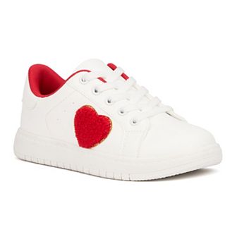 Olivia Miller Girls' Heart Sneakers