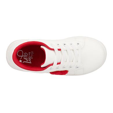 Olivia Miller Girls' Heart Sneakers