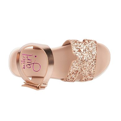 Olivia Miller Kids' Glitter Sandals
