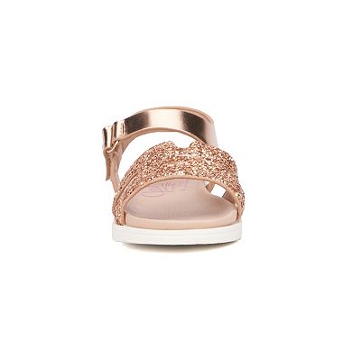 Olivia Miller Kids' Glitter Sandals