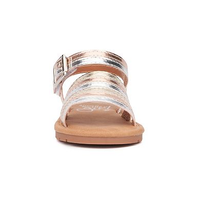 Olivia Miller Kids' Rainbow Sandals with Buckle Closure