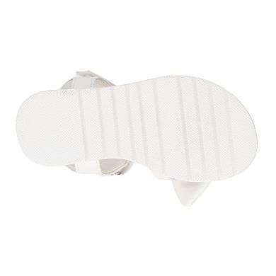 Olivia Miller Kids' Bow Sandals with Adjustable Straps
