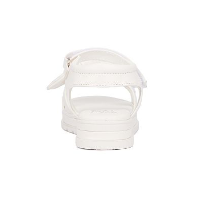 Olivia Miller Kids' Bow Sandals with Adjustable Straps