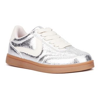 Olivia Miller Kids' Metallic Sneakers