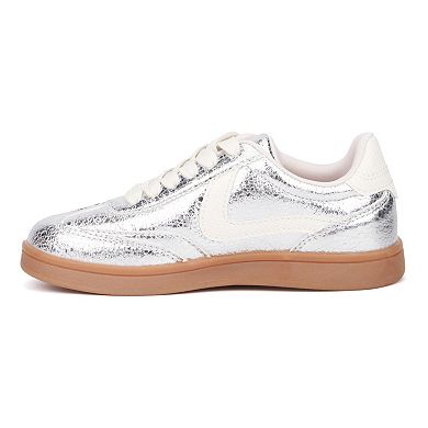 Olivia Miller Kids' Metallic Sneakers