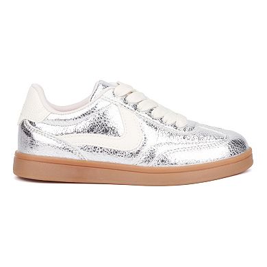 Olivia Miller Kids' Metallic Sneakers