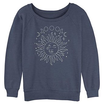 Juniors' Moon And Sun Graphic Pullover