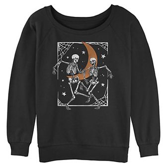 Juniors' Skeletons Dance Graphic Pullover