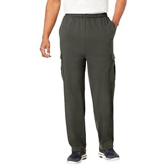 KingSize Men's Big & Tall Lightweight Jersey Cargo Sweatpants