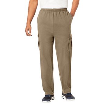 KingSize Men's Big & Tall Lightweight Jersey Cargo Sweatpants