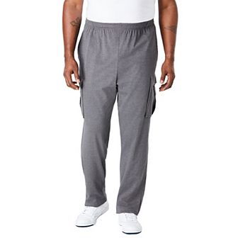 KingSize Men's Big & Tall Lightweight Jersey Cargo Sweatpants