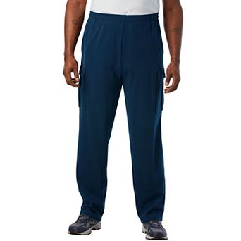 KingSize Men's Big & Tall Lightweight Jersey Cargo Sweatpants