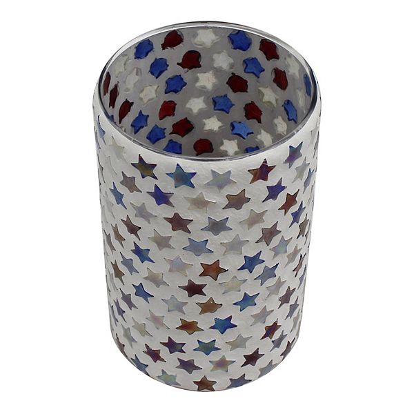 Celebrate Together™ Americana Embedded Stars Candle Holder - Multi