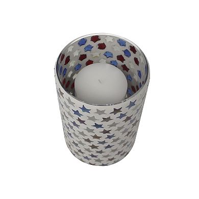 Celebrate Together Americana Embedded Stars Candle Holder