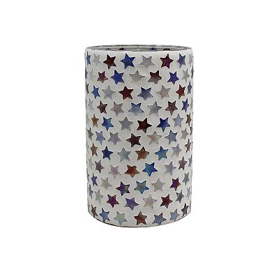 Celebrate Together Americana Embedded Stars Candle Holder