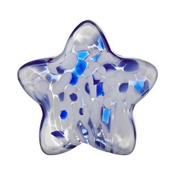 Celebrate Together™ Americana Glass Dark Blue Confetti Star Sitabout Table Decor