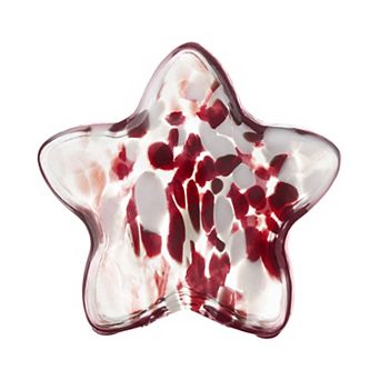 Celebrate Together™ Americana Glass Dark Blue Confetti Star Sitabout Table Decor