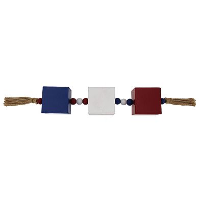 Celebrate Together Americana USA Wooden Table Garland